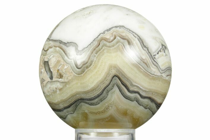 Polished Zebra Calcite Sphere - Mexico #362100